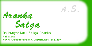 aranka salga business card